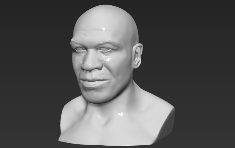 Mike Tyson bust ready for full color 3D printing 3D Print 230728