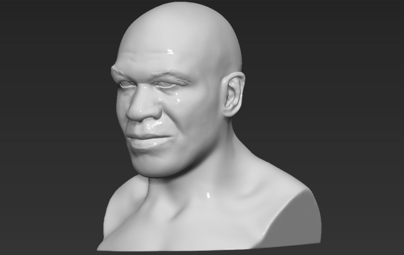 Mike Tyson bust ready for full color 3D printing 3D Print 230729