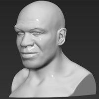 Mike Tyson bust ready for full color 3D printing - Thumbnail 14