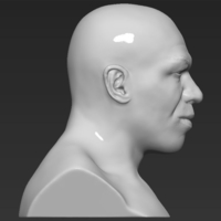 Mike Tyson bust ready for full color 3D printing - Thumbnail 17