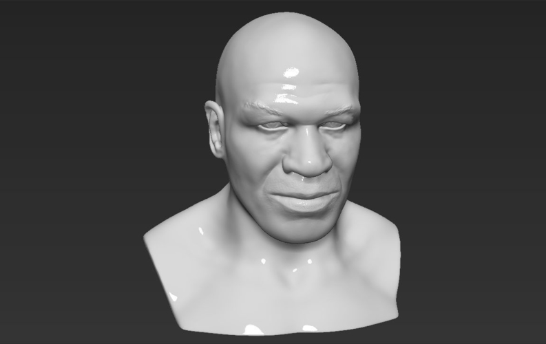 Mike Tyson bust ready for full color 3D printing 3D Print 230733
