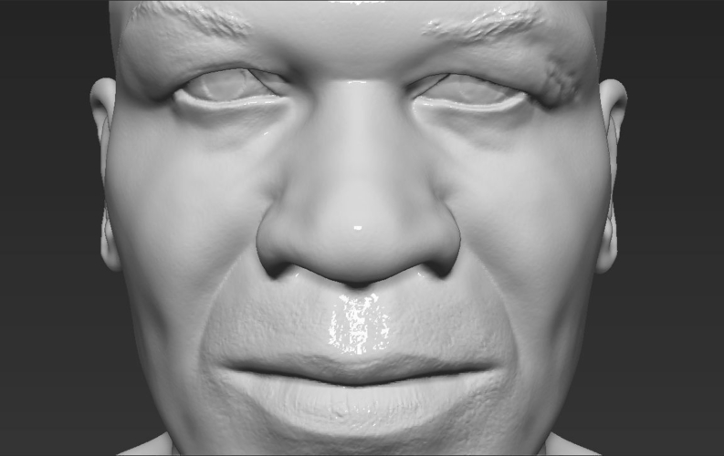 Mike Tyson bust ready for full color 3D printing 3D Print 230735
