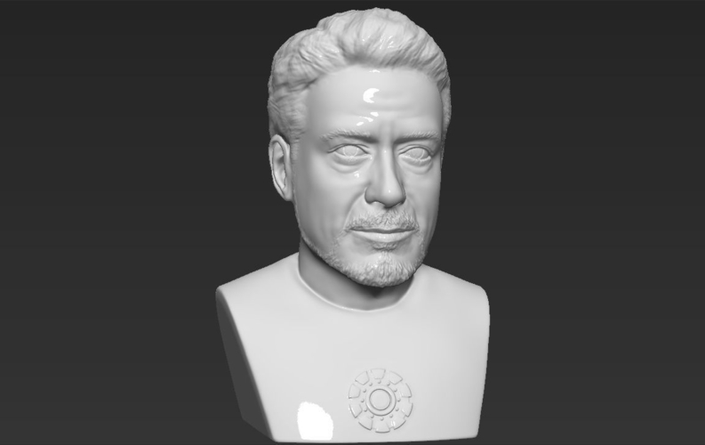 Tony Stark Robert Downey Jr Iron Man bust ready for 3D printing 3D Print 230741