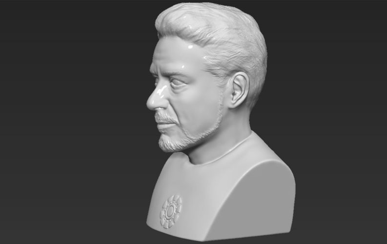 Tony Stark Robert Downey Jr Iron Man bust ready for 3D printing 3D Print 230743