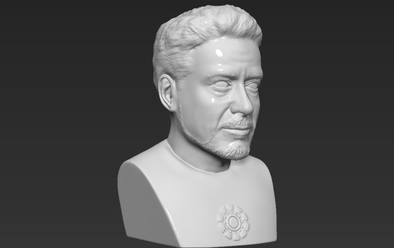 Tony Stark Robert Downey Jr Iron Man bust ready for 3D printing 3D Print 230745
