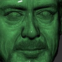 Tony Stark Robert Downey Jr Iron Man bust ready for 3D printing - Thumbnail 16