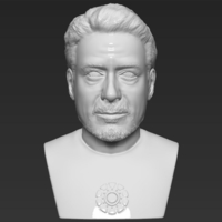 Tony Stark Downey Jr Iron Man bust full color 3D printing ready - Thumbnail 13