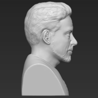 Tony Stark Downey Jr Iron Man bust full color 3D printing ready - Thumbnail 18