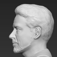 Tony Stark Downey Jr Iron Man bust full color 3D printing ready - Thumbnail 22