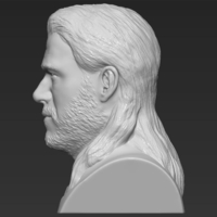 Thor Chris Hemsworth Avengers bust 3D printing ready stl obj - Thumbnail 8