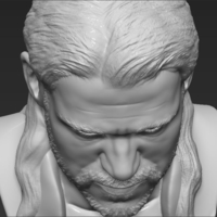 Thor Chris Hemsworth Avengers bust 3D printing ready stl obj - Thumbnail 10