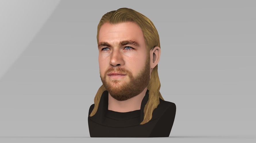 Thor Chris Hemsworth Avengers bust full color 3D printing ready 3D Print 230795