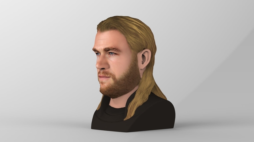 Thor Chris Hemsworth Avengers bust full color 3D printing ready 3D Print 230796