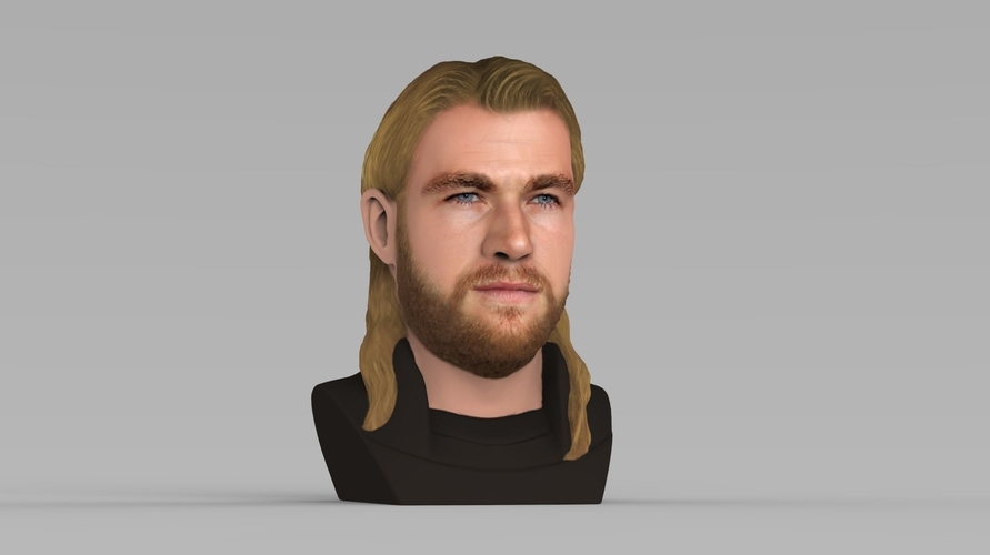 Thor Chris Hemsworth Avengers bust full color 3D printing ready 3D Print 230798