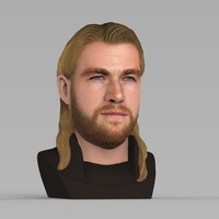 Thor Chris Hemsworth Avengers bust full color 3D printing ready - Thumbnail 5