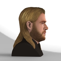 Thor Chris Hemsworth Avengers bust full color 3D printing ready - Thumbnail 6