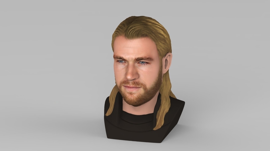 Thor Chris Hemsworth Avengers bust full color 3D printing ready 3D Print 230800