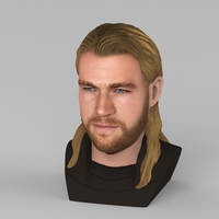 Thor Chris Hemsworth Avengers bust full color 3D printing ready - Thumbnail 7