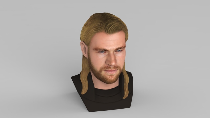 Thor Chris Hemsworth Avengers bust full color 3D printing ready 3D Print 230801