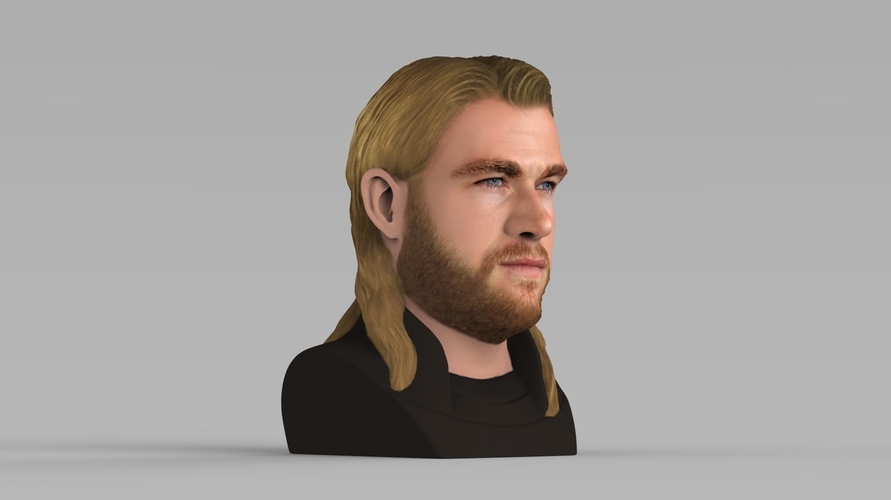 Thor Chris Hemsworth Avengers bust full color 3D printing ready 3D Print 230803