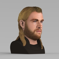 Thor Chris Hemsworth Avengers bust full color 3D printing ready - Thumbnail 10