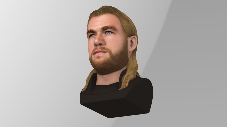 Thor Chris Hemsworth Avengers bust full color 3D printing ready 3D Print 230805