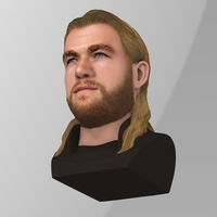 Thor Chris Hemsworth Avengers bust full color 3D printing ready - Thumbnail 12