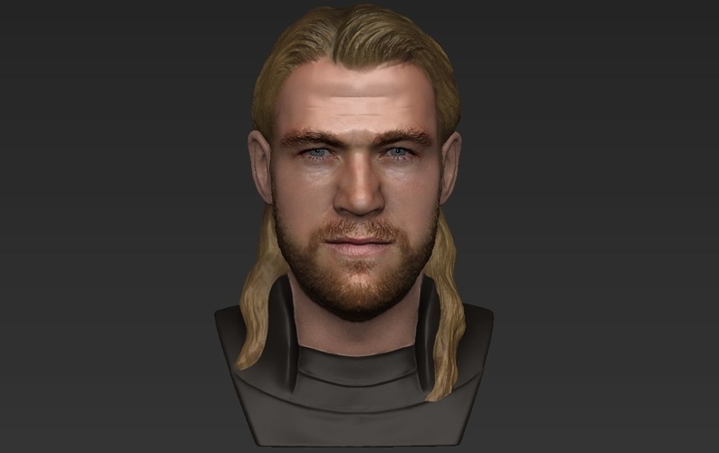 Thor Chris Hemsworth Avengers bust full color 3D printing ready 3D Print 230806