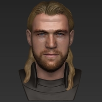 Thor Chris Hemsworth Avengers bust full color 3D printing ready - Thumbnail 13