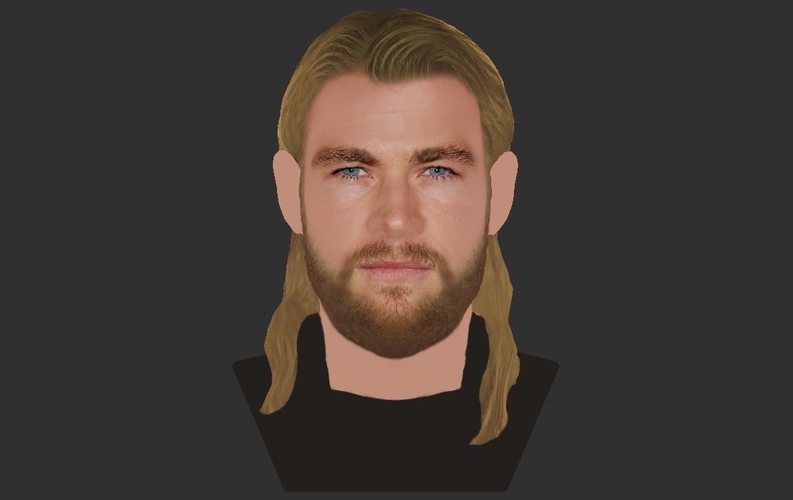 Thor Chris Hemsworth Avengers bust full color 3D printing ready 3D Print 230807