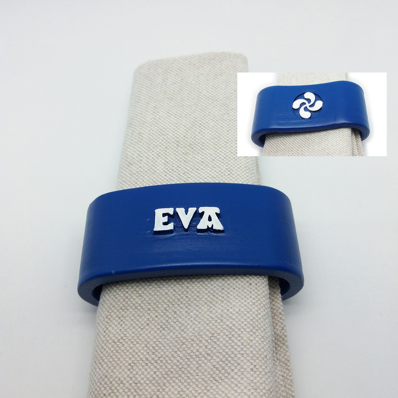 EVA 3D Napkin Ring with lauburu
