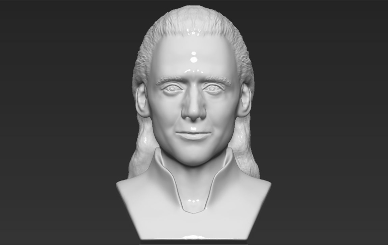Loki bust 3D printing ready stl obj