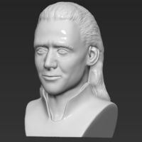 Loki bust 3D printing ready stl obj - Thumbnail 2
