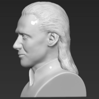 Loki bust 3D printing ready stl obj - Thumbnail 7