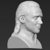 Loki bust 3D printing ready stl obj - Thumbnail 8