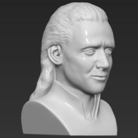 Loki bust 3D printing ready stl obj - Thumbnail 9
