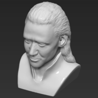 Loki bust 3D printing ready stl obj - Thumbnail 10