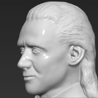 Loki bust 3D printing ready stl obj - Thumbnail 11