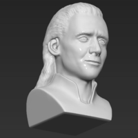 Loki bust 3D printing ready stl obj - Thumbnail 12