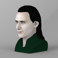 Loki bust ready for full color 3D printing - Thumbnail 5