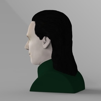 Loki bust ready for full color 3D printing - Thumbnail 6
