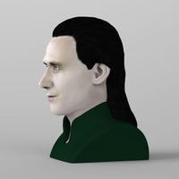 Loki bust ready for full color 3D printing - Thumbnail 7