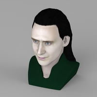 Loki bust ready for full color 3D printing - Thumbnail 8