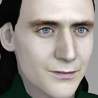 Loki bust ready for full color 3D printing - Thumbnail 11