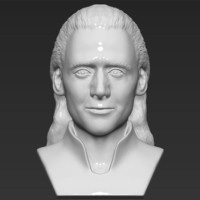 Loki bust ready for full color 3D printing - Thumbnail 14