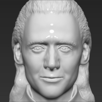 Loki bust ready for full color 3D printing - Thumbnail 16