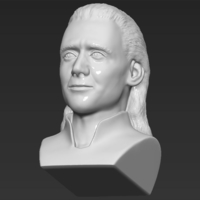 Loki bust ready for full color 3D printing - Thumbnail 19