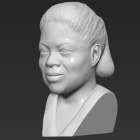 Oprah Winfrey bust 3D printing ready stl obj - Thumbnail 2