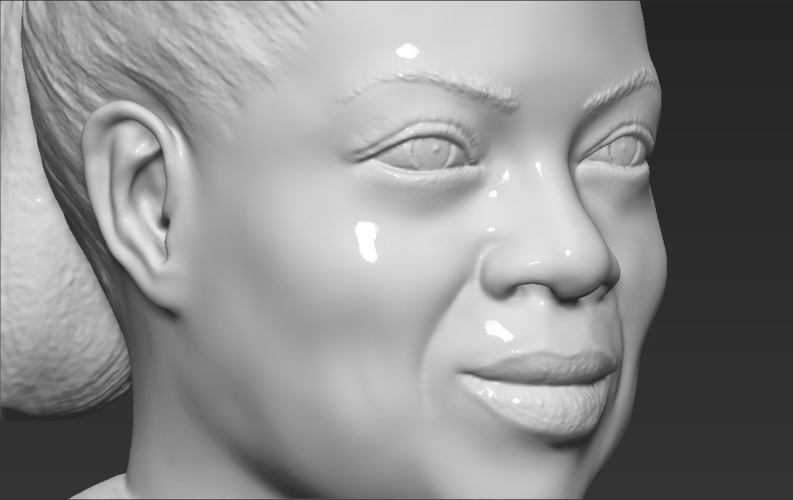 Oprah Winfrey bust 3D printing ready stl obj 3D Print 230875