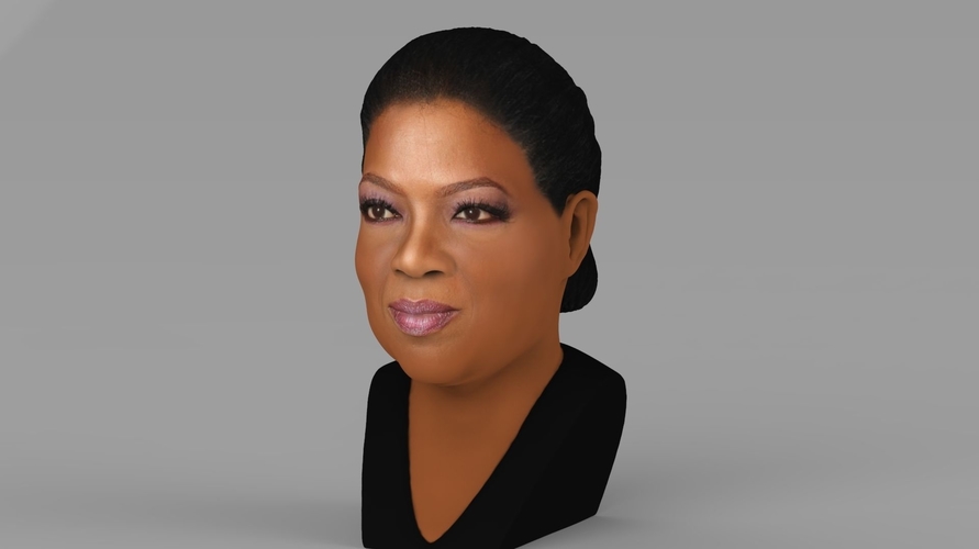 Oprah Winfrey bust ready for full color 3D printing 3D Print 230880
